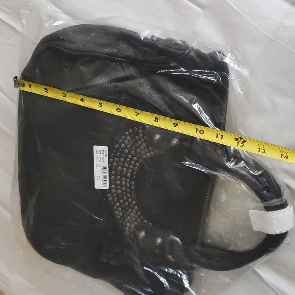 Liebeskind Berlin New ESTHER Stud Leather Satchel Shoulder HandBag Bag BLACK🎉HP - Picture 11 of 12